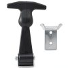 2 Pack T-Handle Draw Latches with Brackets Heavy Duty 304 Stainless Steel Flexible Rubber for Hood, Tool Box & Vehicle Engine-4