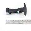 T Tulead Black T-Handle Latch Boat Hatch Latches Metal Latch Draw Latch Rubber Hatch 4.92" x 3.15" Pack of 2-3
