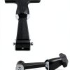 T Tulead Black T-Handle Latch Boat Hatch Latches Metal Latch Draw Latch Rubber Hatch 4.92" x 3.15" Pack of 2-2