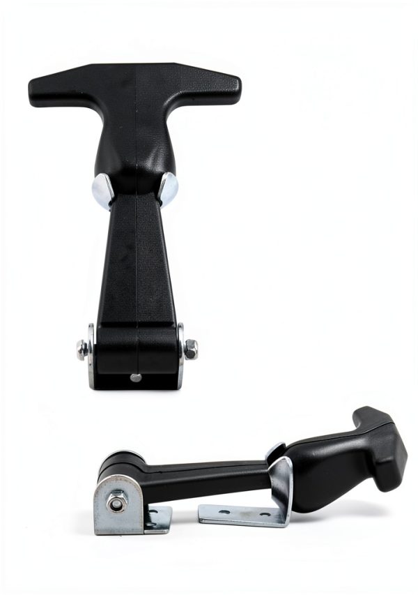 T Tulead Black T-Handle Latch Boat Hatch Latches Metal Latch Draw Latch Rubber Hatch 4.92" x 3.15" Pack of 2-2