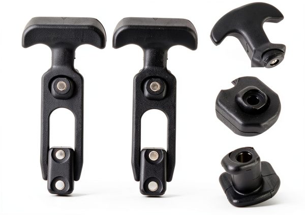 2pcs Rubber T-Handle Hasp Latches Adjustable Durable Draw Catches for Toolboxes Vehicle Engines and Coolers Rubber Locking Mechanisms for Enhanced Security and Vibration Absorption-1