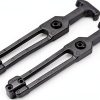 uxcell 7.87-inch Rubber Flexible T-Handle Draw Latches Hasp for Golf Cart and Tool Box - 2 Pcs-0