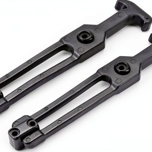 uxcell 7.87-inch Rubber Flexible T-Handle Draw Latches Hasp for Golf Cart and Tool Box - 2 Pcs-0