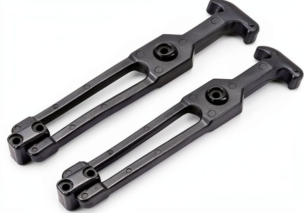 uxcell 7.87-inch Rubber Flexible T-Handle Draw Latches Hasp for Golf Cart and Tool Box - 2 Pcs-0