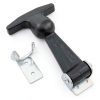 2 Pack T-Handle Draw Latches with Brackets Heavy Duty 304 Stainless Steel Flexible Rubber for Hood, Tool Box & Vehicle Engine-3